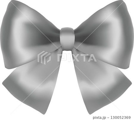 リボン　ギフト　プレゼント　飾り　あしらい　デコレーション　ハロウィン　ゴシック　イラスト素材 130052369