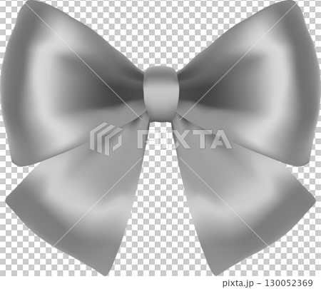 リボン　ギフト　プレゼント　飾り　あしらい　デコレーション　ハロウィン　ゴシック　イラスト素材 130052369