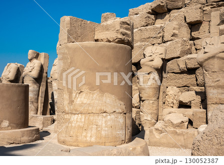 Ancient ruins of Karnak Temple in Luxor, Egypt 130052387