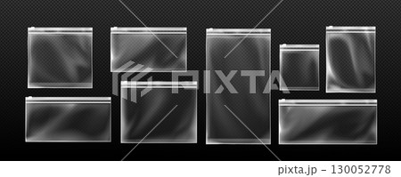Transparent zip lock bag set Transparent zip lock bag set 130052778