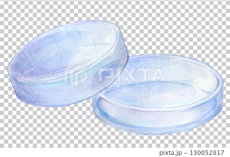 水彩插圖實驗室設備培養皿 水彩插圖實驗室設備培養皿 130052817