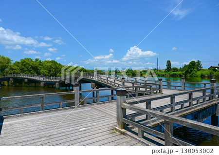 太鼓橋　乙女ケ池　大溝の水辺景観　高島市 130053002