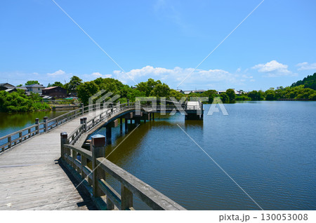 太鼓橋　乙女ケ池　大溝の水辺景観　高島市 130053008