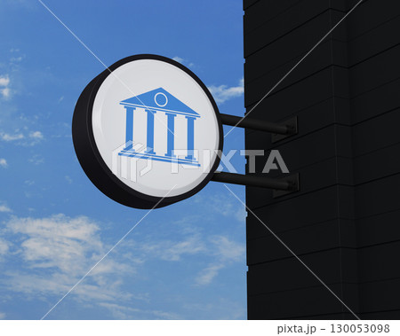 Business banking online service concept, 3D rendering 130053098
