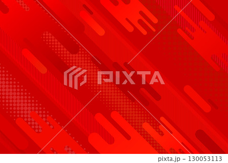 背景素材 赤色  幾何学的な模様の背景 バックグラウンド ボップ モダン 130053113