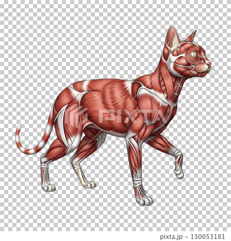 Cat anatomy llustration 130053181
