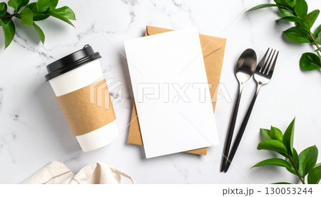 レストランやカフェのブランディングモックアップセット レストランやカフェのブランディングモックアップセット 130053244