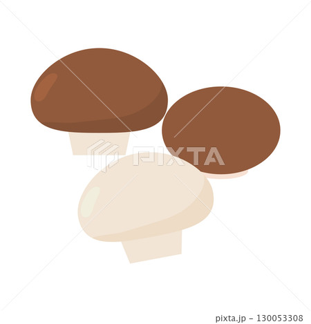 マッシュルームのイラストアイコン 130053308