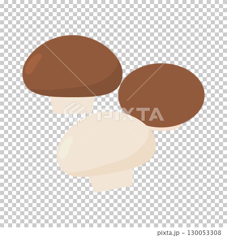 マッシュルームのイラストアイコン 130053308