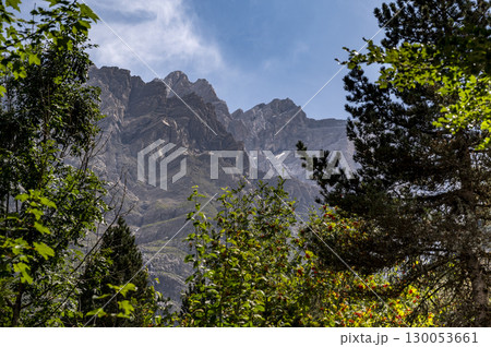 Exploring the majestic Cirque de Gavarnie in the Cauteret Pyrenees with stunning waterfalls and Exploring the majestic Cirque de Gavarnie in the Cauteret Pyrenees with stunning waterfalls and 130053661