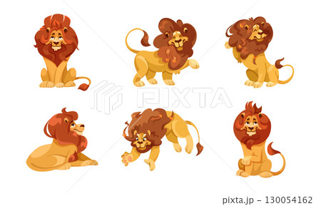 Explore this charming collection of pixel art lions perfect for enhancing your creative projects 130054162