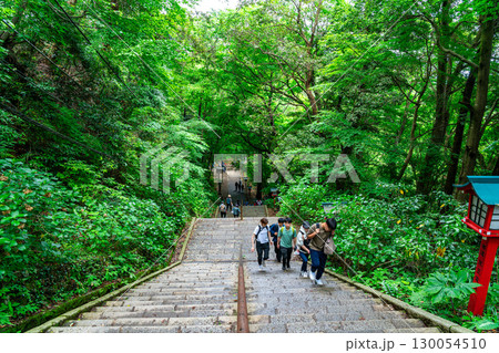 【東京都】豊かな自然に恵まれた高尾山薬王院の男坂 130054510