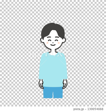 Smiling boy illustration Smiling boy illustration 130054888