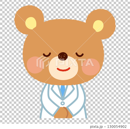 Bear doctor bows and greets Bear doctor bows and greets 130054902