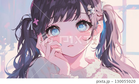 見つめる少女 130055020