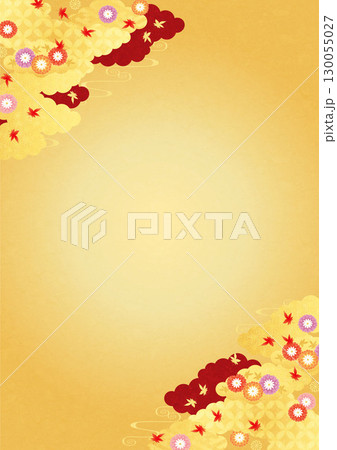 秋の背景2025（紅葉など）タテ1-2 130055027