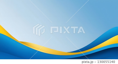 Abstract Blue and Yellow Gradient Waves, Ukrainian Flag Colors, Presentation Background Abstract Blue and Yellow Gradient Waves, Ukrainian Flag Colors, Presentation Background 130055140