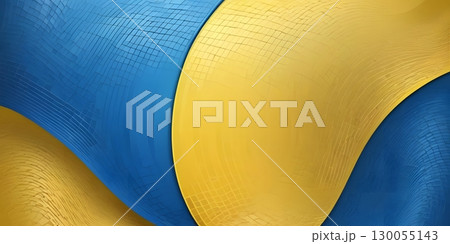 Abstract Blue and Yellow Gradient Waves, Ukrainian Flag Colors, Presentation Background Abstract Blue and Yellow Gradient Waves, Ukrainian Flag Colors, Presentation Background 130055143