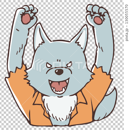 Halloween werewolf bust up 130055570