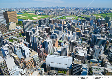京急川崎駅周辺の風景・川崎市役所スカイデッキからの眺望【神奈川県川崎市】 京急川崎駅周辺の風景・川崎市役所スカイデッキからの眺望【神奈川県川崎市】 130055807