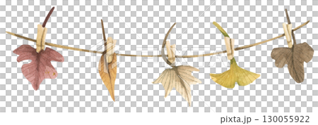 autumn, watercolor, leaf 130055922