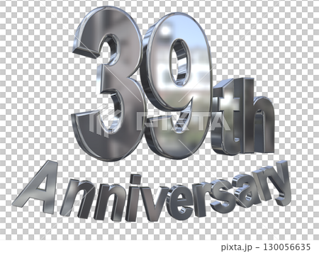 3DCG文字“39週年/39週年紀念馬克·斯帕克” 130056635