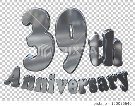 3DCG文字「39th Anniversary/39周年マークキラキラ」 130056640