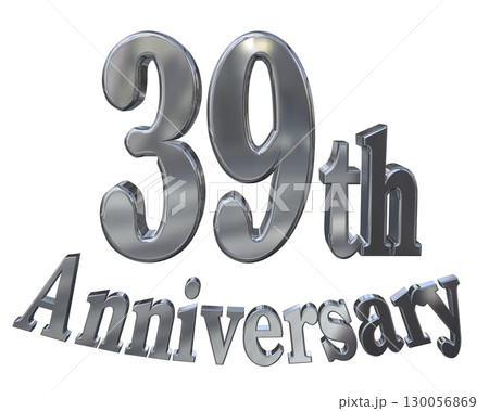 3DCG文字「39th Anniversary/39周年マークキラキラ」 130056869