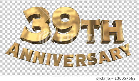 3DCG text "39th Anniversary/39th Anniversary Mark Sparkle" 3DCG text "39th Anniversary/39th Anniversary Mark Sparkle" 130057668