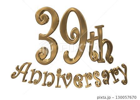 3DCG文字「39th Anniversary/39周年マークキラキラ」 3DCG文字「39th Anniversary/39周年マークキラキラ」 130057670