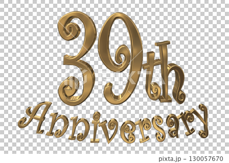 3DCG文字「39th Anniversary/39周年マークキラキラ」 3DCG文字「39th Anniversary/39周年マークキラキラ」 130057670