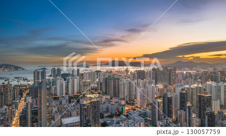 Aug 22 2025 Bustling Cheung Sha Wan in Kowloon Hong Kong 130057759