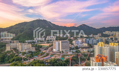 Aug 22 2025 Night View of Sham Shui Po District Hong Kong Aug 22 2025 Night View of Sham Shui Po District Hong Kong 130057775