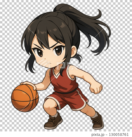 バスケ少女 130058761