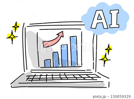 AIがビジネス成長を支えるイメージ AIがビジネス成長を支えるイメージ 130059329