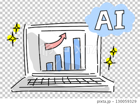 AIがビジネス成長を支えるイメージ AIがビジネス成長を支えるイメージ 130059329