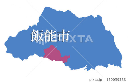 埼玉県　飯能市　地図　日本地図 130059388