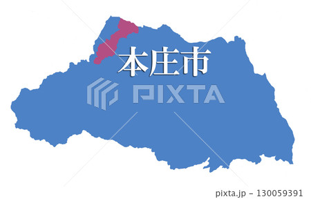 埼玉県　本庄市　地図　日本地図 130059391