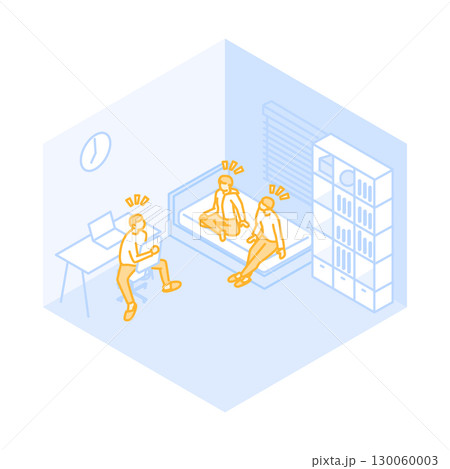 楽しい寮生活のイラスト 130060003