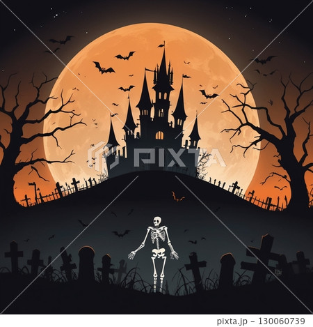 シームレスなハロウィーンの背景 130060739