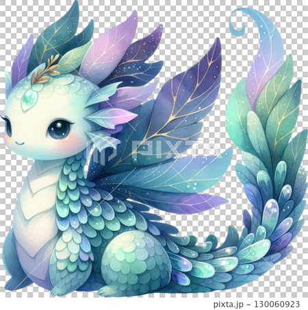 Enchanting Sea Dragon with vibrant scales feathers and an ethereal otherworldly charm Enchanting Sea Dragon with vibrant scales feathers and an ethereal otherworldly charm 130060923