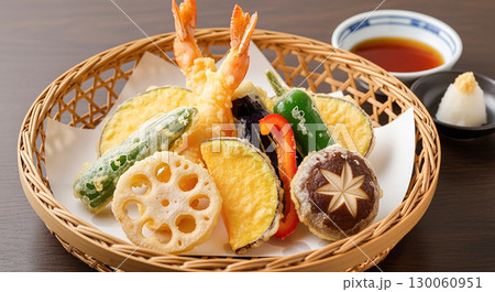 天ぷらの盛り合わせ 130060951