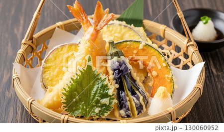 天ぷらの盛り合わせ 130060952