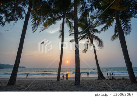 Tropical Beach Sunset Tropical Beach Sunset 130062067
