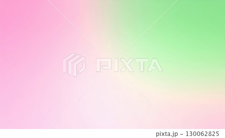 《AI画像》ピンク色と緑色のグラデーション背景 130062825