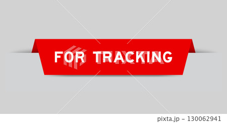 Red color inserted label with word for tracking...のイラスト素材 [130062941 ...