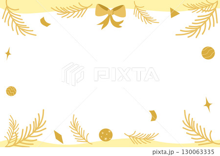 Elegant Holiday element with Golden frame background 130063335