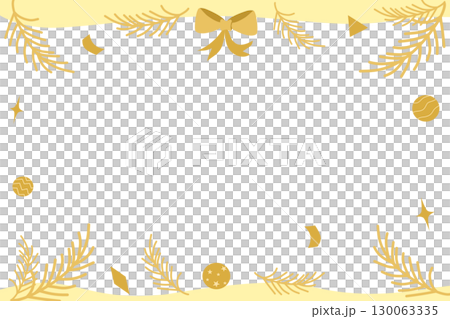 Elegant Holiday element with Golden frame background 130063335