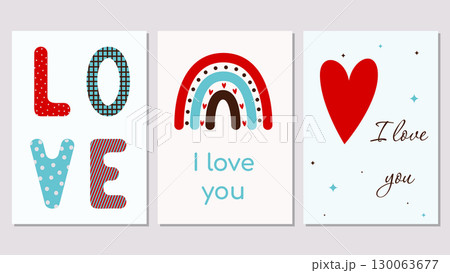 set of valentines day cards set of valentines day cards 130063677