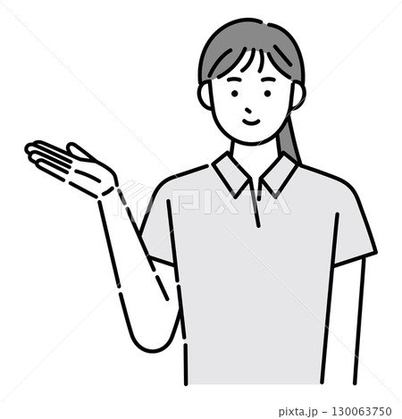 案内をする女性スタッフ 130063750